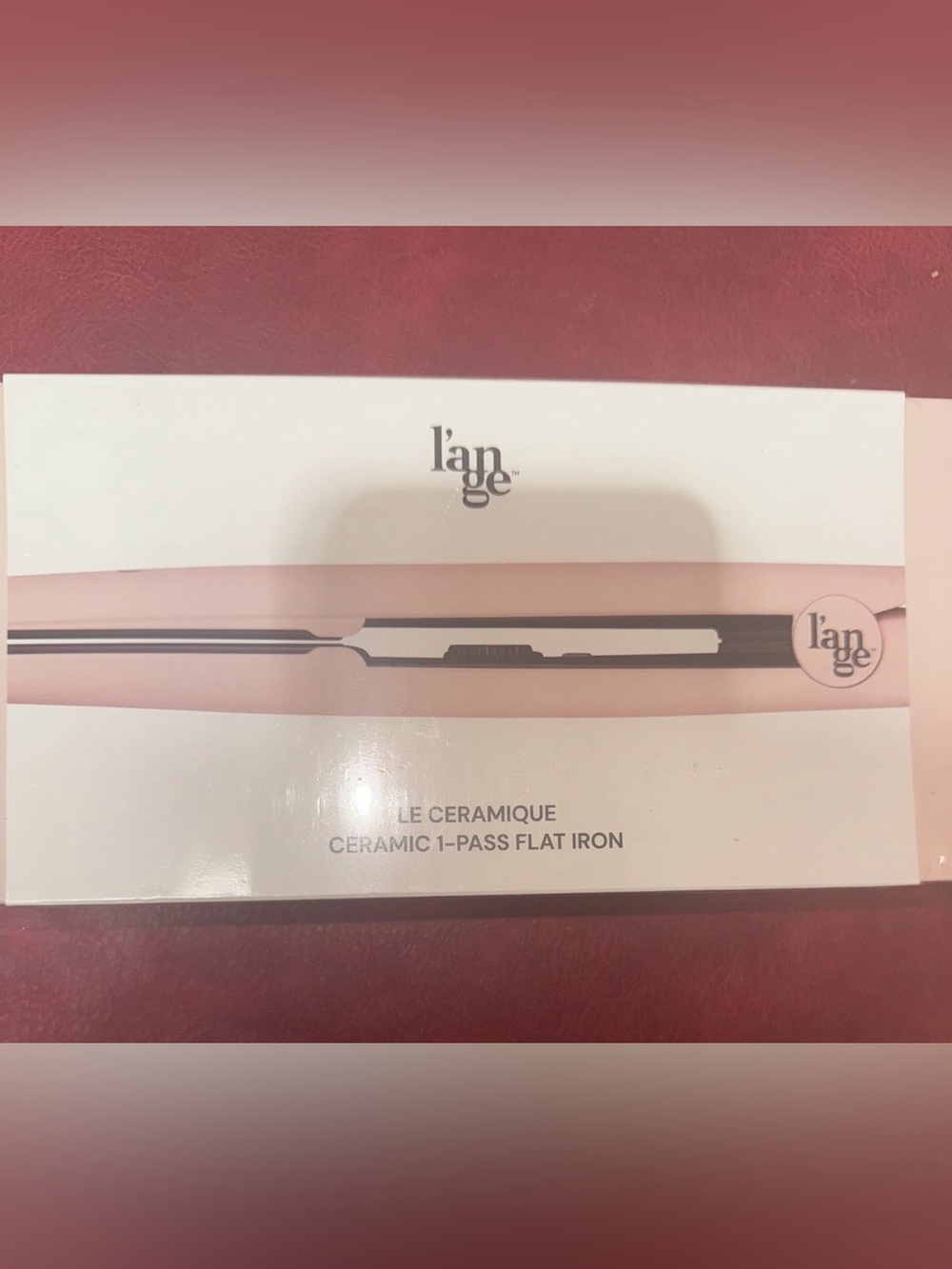L'ange Le Ceramique 1-Pass Ceramic Flat Iron Straightener 450°F Pink